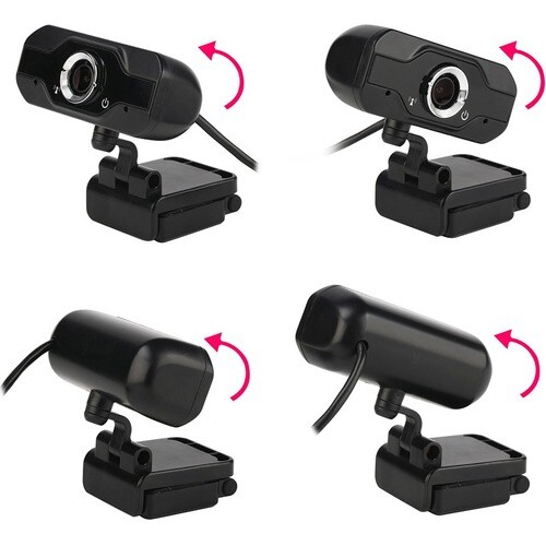 AQUILA HD 1080P WEBCAM FIXED FOCUS ROTATING BLACK