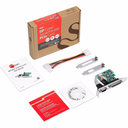 DP CYBER 1S1P PCIE CARD RS-232 SERIAL PORT TO PCIE ENABLED