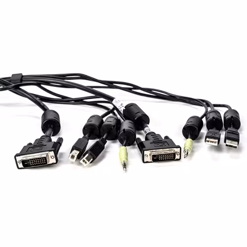 10FT USB KEYB MOUSE AND SINGLE HEAD DVI-D WITH AUDIO AND DPP