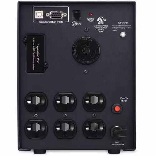 2070VA UPS SMART APP LCD AVR SINEWAVE 7 OUT 20A TOWER 3YR WARR