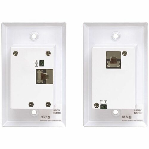 DISPLAYPORT TO HDMI OVER CAT6 EXTENDER KIT WALL PLATE 4K60HZ POC