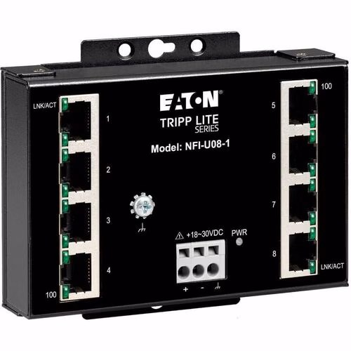 ENET SWITCH UNMANAGED 8PORT INDUSTRIAL WALLMOUNT 10/100 MBPS