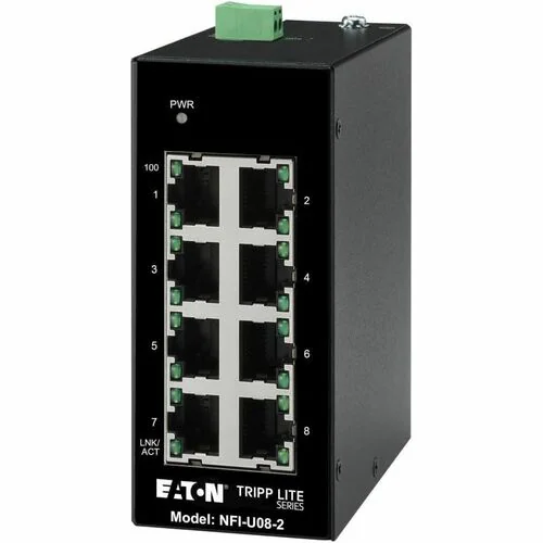 ENET SWITCH UNMANAGED 8PORT INDUSTRIAL DIN MOUNT 10/100 MBPS