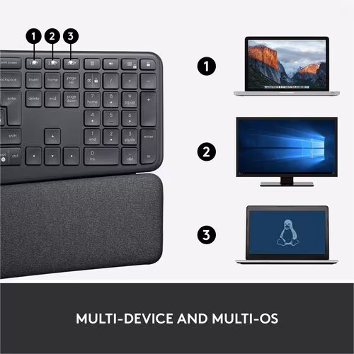 ERGO K860 F/ BUSINESS-GRAPHITE LOGI BOLT