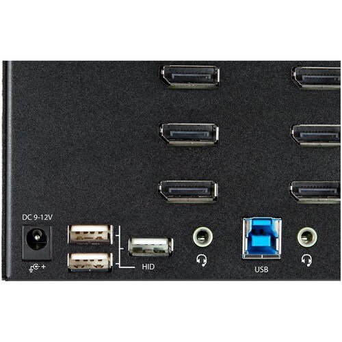 2 PORT DISPLAYPORT KVM SWITCH QUAD MONITOR DP 4K KVM SWITCH HUB