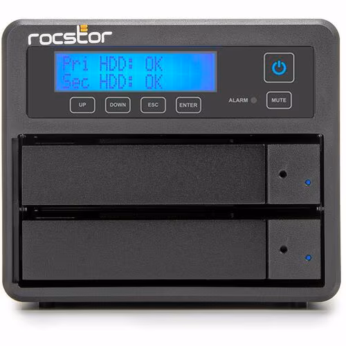20TB 2X10TB ROCPRO U33 RAID USB 3.2 GEN 2 72K 10GBPS RAID 0/1 TAA