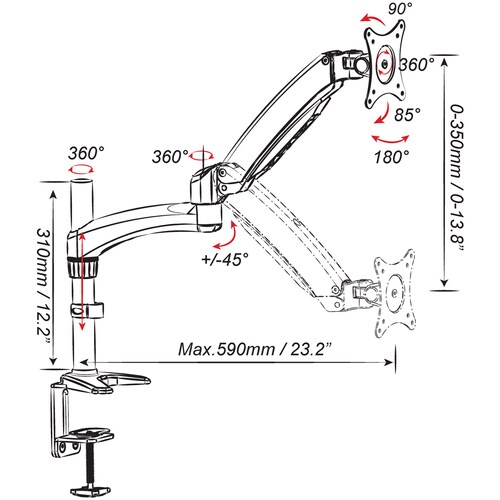 ARTICULATING SINGLE-HEAD MNT