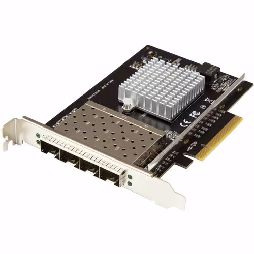 4 PORT 10GB SFP+ NETWORK CARD 10GBIT PCIE NIC FIBER ADAPTER INTEL