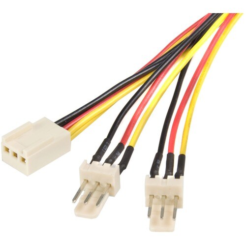 TX3 FAN POWER SPLITTER CORD 3 PIN FAN POWER SPLITTER Y CABLE 12IN