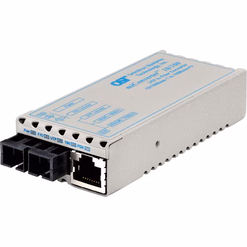 10/100+ ETHERNET MEDIA CONVERTE R SC SM 1310NM 30KM AC PWR
