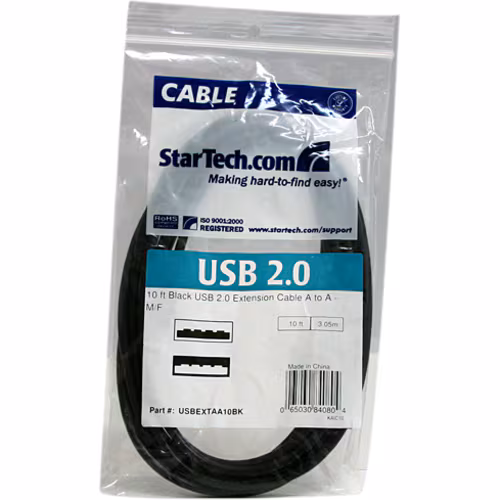10FT USB 2.0 EXTENSION CABLE USB MALE TO FEMALE EXTENSION CABLE
