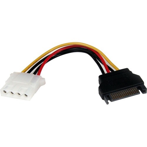6IN 15 PIN SATA TO LP4 POWER CABLE ADAPTER SATA TO MOLEX