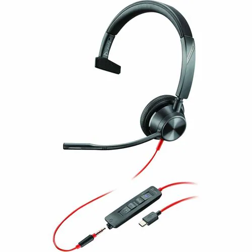 POLY BLACKWIRE 3310 HS +USB-C/A TAA