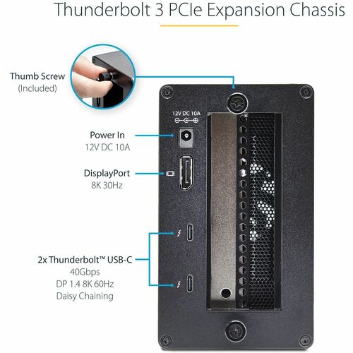 THUNDERBOLT 3 PCIE CHASSIS DUAL EXTERNAL PCI EXPRESS ENCLOSURE
