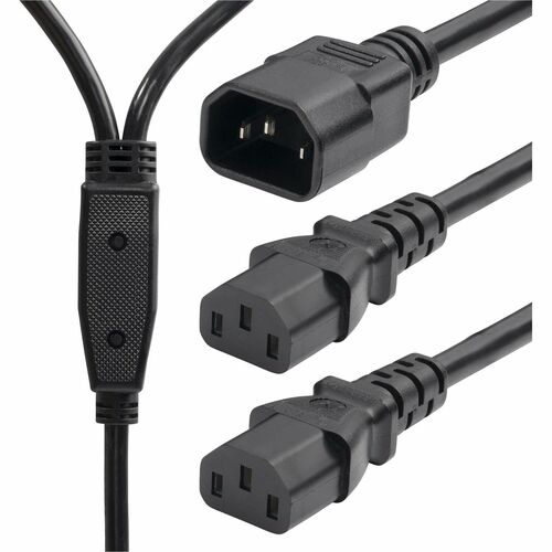 6FT POWER CORD SPLITTER IEC 60320 C14 TO 2X C13 10A 250V
