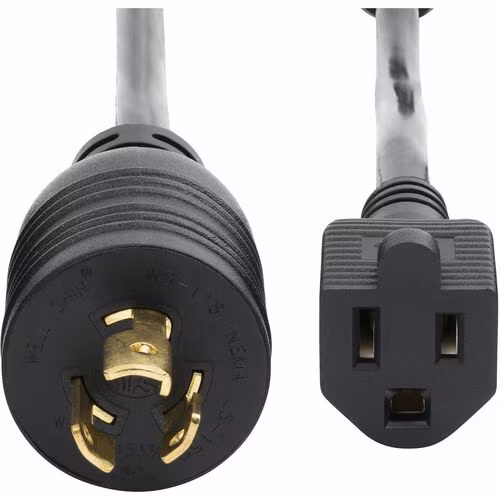 1FT HEAVY DUTY POWER CORD NEMA L5-15P TO 5-15R