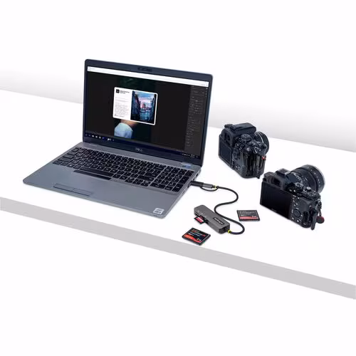 USB MULTI-MEDIA CARD READER - SD/MICROSD/COMPACTFLASH USB ADAPTER