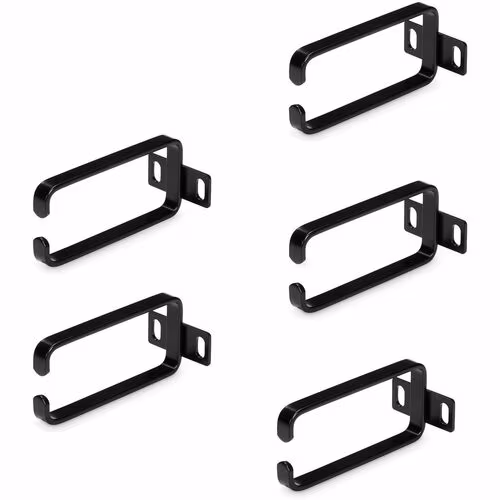 1U CABLE MANAGEMENT D-RINGS - 5-PACK VERTICAL CABLE MANAGER HOOK