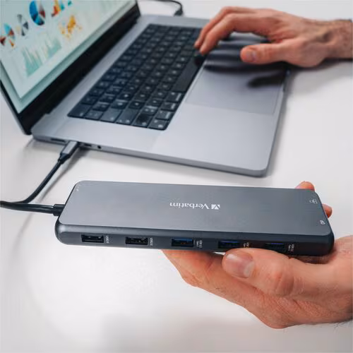 VERBATIM USB-C 13 MULTIPORT HUB PRO MULTIPORT HUB CMH 13  13 PORTS