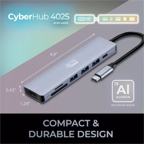 7N1 DOCKING STATION USB-CTOHDMI 100W-PD 3 USB A MICRO SD