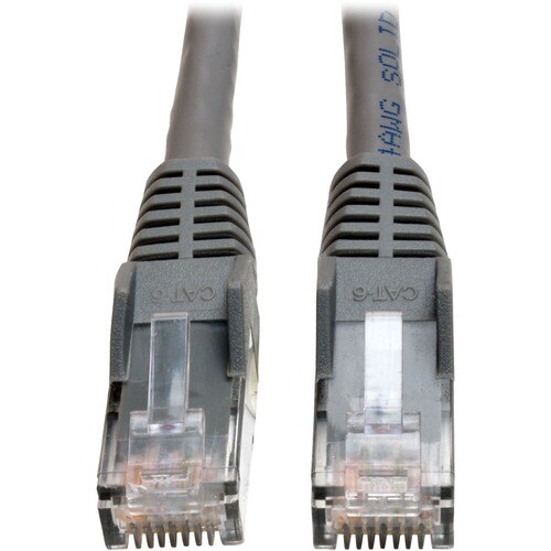 100FT CAT6 PATCH CABLE M/M GRAY PLENUM MOLDED SNAGLESS PVC RJ45
