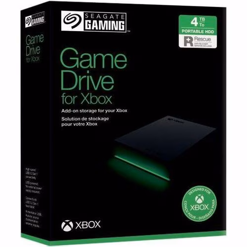 5TB USB 3.0 GAME DRIVE FOR XBOX PORTABLE HARD DRIVE EXTERNAL BLACK