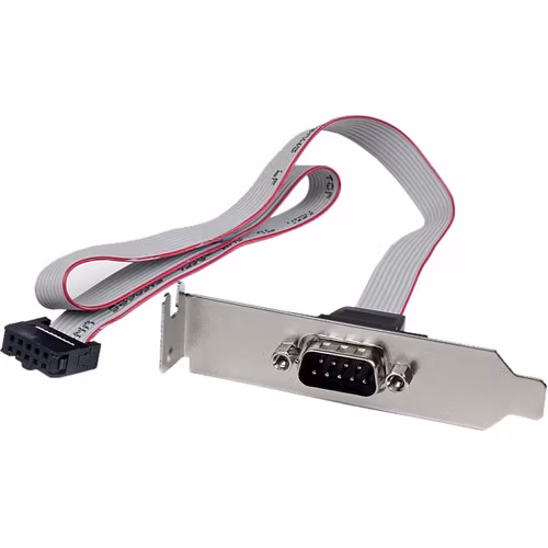 PLATE9M16LP 2PORT 16IN DB9 SERIAL PORT BRACKET TO 10PIN HEADER