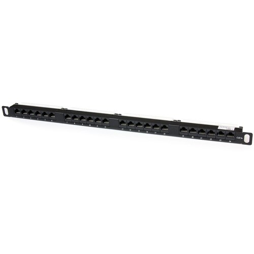 24 PORT CAT5E PATCH PANEL RJ45 110 TYPE RACK MOUNT NETWORK PANEL