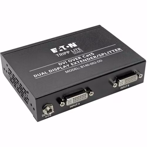 DVI OVER CAT5 DUAL DISPLAY EXTENDER SPLITTER ACTIVE PASSIVE