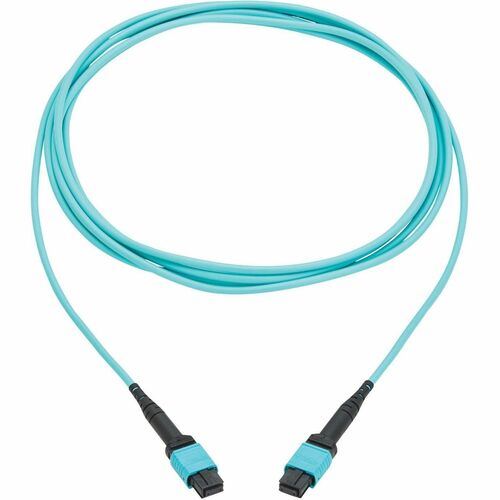 100G MULTIMODE 50/125 OM4 FIBER CABLE 12F MPO/MPO-PC F/F AQUA 3M