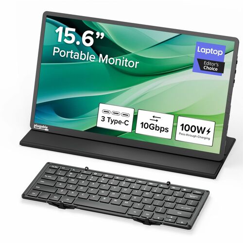 PLUGABLE PORTABLE MONITOR  KEYB KEYBOARD BUNDLE