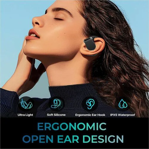 B/T OPEN EAR SPORTS EARBUDS W/CHARGING CASE TOUCHSCREEN CONT