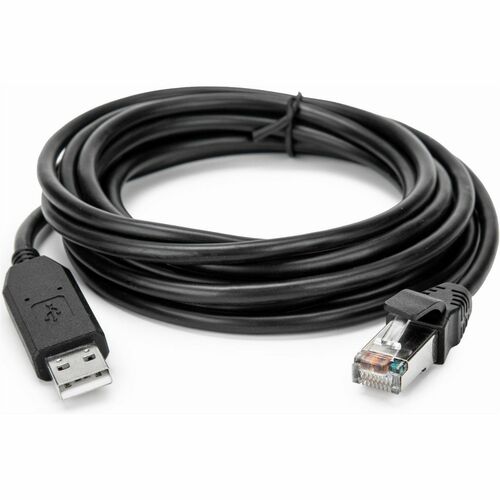 10FT (3M) CISCO USB CONSOLE USB TO RJ45 ROLLOVER CABLE - BLACK