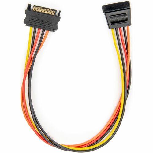 SATA POWER EXTENSION CABLE 12IN (30CM) MALE TO FEMALE 15 PIN