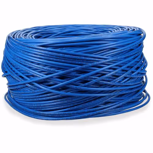 1000FT BLUE CAT6 UTP PLENUM NON-TERMINATED BULK CABLE