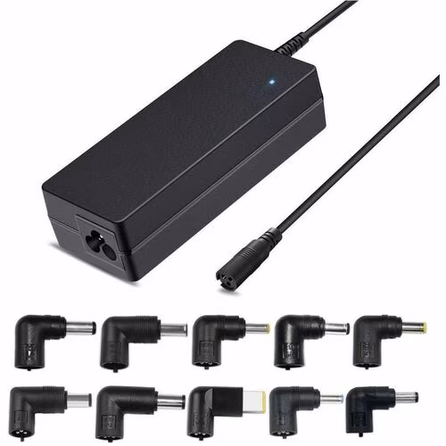 90W UNIVERSAL LAPTOP CHARGER WITH 10 INTERCHANGEABLE LAPTOP TIPS