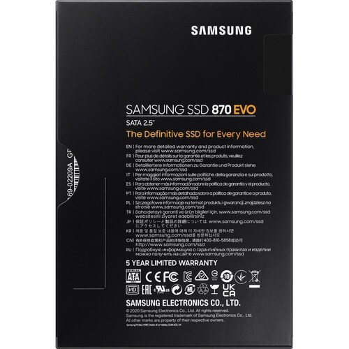KIT SAMSUNG 870 EVO 250GB 2.5 INCH SATA III INTERNAL SSD