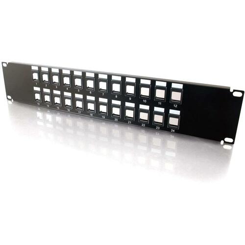 BLANK KEYSTONE PATCH PANEL 24-PORT