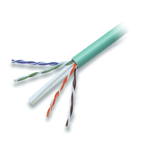 1000FT CAT6 GREEN PLENUM SOLID 4PR 24AWG BULK CBL