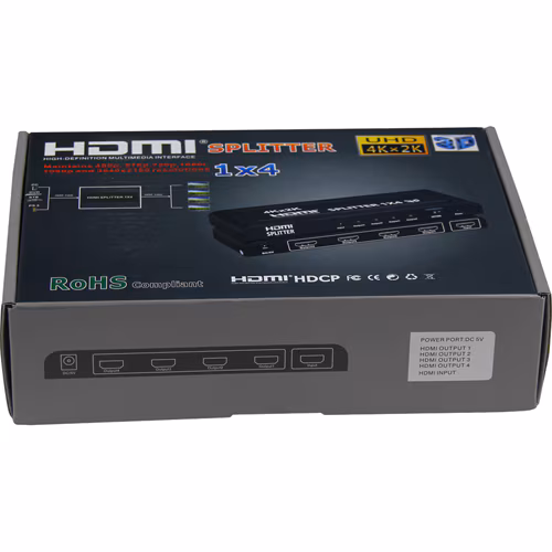 4PORT HDMI VIDEO SPLITTER 4K2K 1080P 4KX2K 1920X1080 2YR WARRANTY