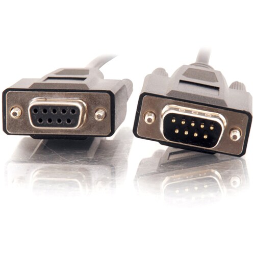 10FT DB9 M/F ALL LINES EXT CABLE BLK