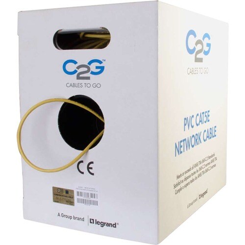 1000FT CAT5E 350MHZ STRANDED CM YELLOW